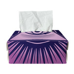Purple Eye of Providence Print Rectangle Tissue Box Cover