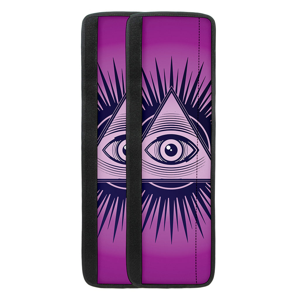 Purple Eye of Providence Print Refrigerator Handle Covers