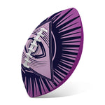 Purple Eye of Providence Print Rugby Ball