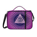 Purple Eye of Providence Print Shoulder Strap Bible Bag