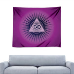 Purple Eye of Providence Print Tapestry