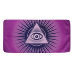 Purple Eye of Providence Print Towel
