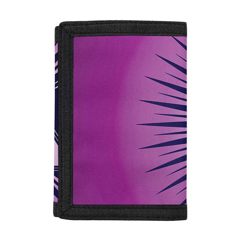 Purple Eye of Providence Print Trifold Wallet