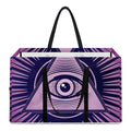 Purple Eye of Providence Print Utility Tote Bag