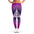 Purple Eye of Providence Print Women's Leggings