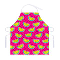 Purple Fancy Watermelon Pattern Print Adjustable Apron