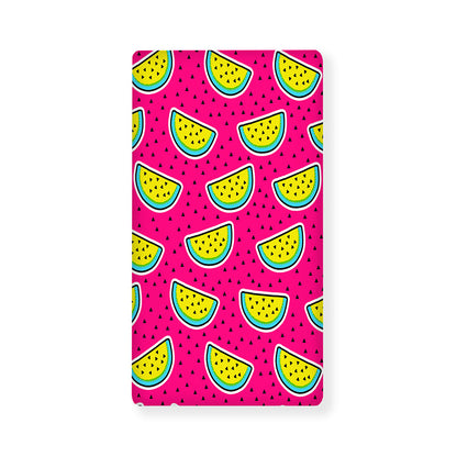 Purple Fancy Watermelon Pattern Print Baby Crib Sheet