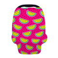 Purple Fancy Watermelon Pattern Print Baby Seat Cover