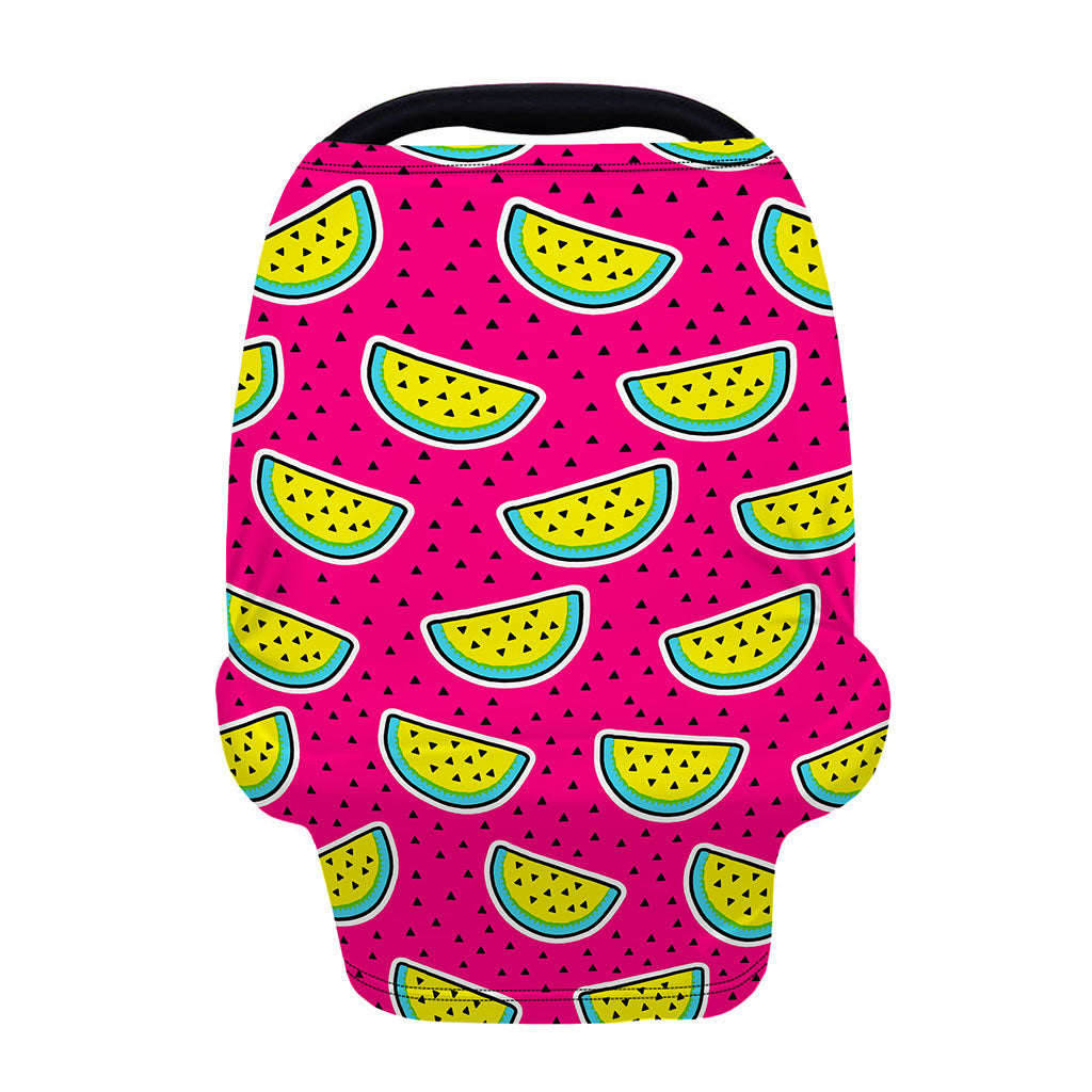 Purple Fancy Watermelon Pattern Print Baby Seat Cover