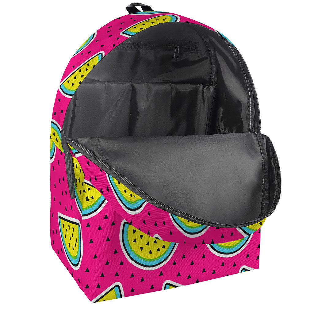 Purple Fancy Watermelon Pattern Print Backpack
