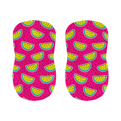 Purple Fancy Watermelon Pattern Print Bar Stool Covers