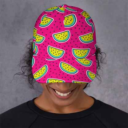 Purple Fancy Watermelon Pattern Print Baseball Cap