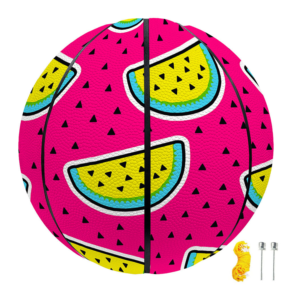 Purple Fancy Watermelon Pattern Print Basketball