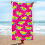 Purple Fancy Watermelon Pattern Print Beach Towel