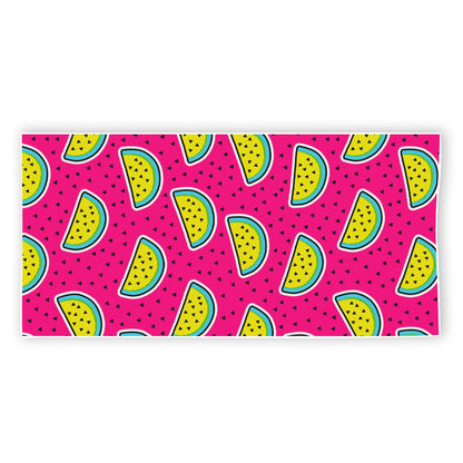 Purple Fancy Watermelon Pattern Print Beach Towel