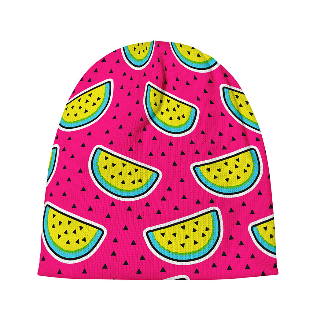 Purple Fancy Watermelon Pattern Print Beanie