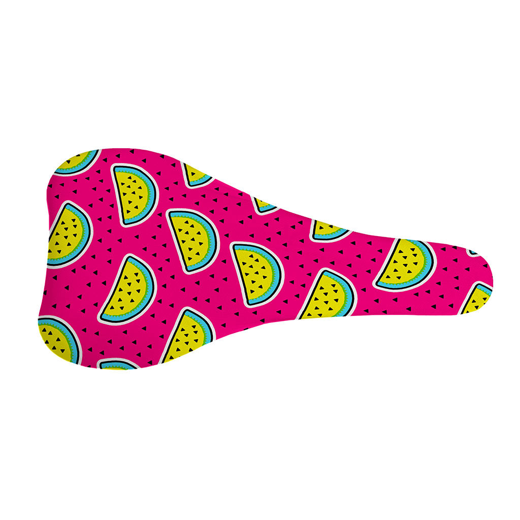 Purple Fancy Watermelon Pattern Print Bicycle Seat Cover