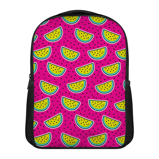 Purple Fancy Watermelon Pattern Print Casual Backpack