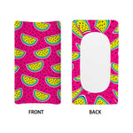 Purple Fancy Watermelon Pattern Print Changing Pad Cover