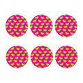Purple Fancy Watermelon Pattern Print Coaster Set