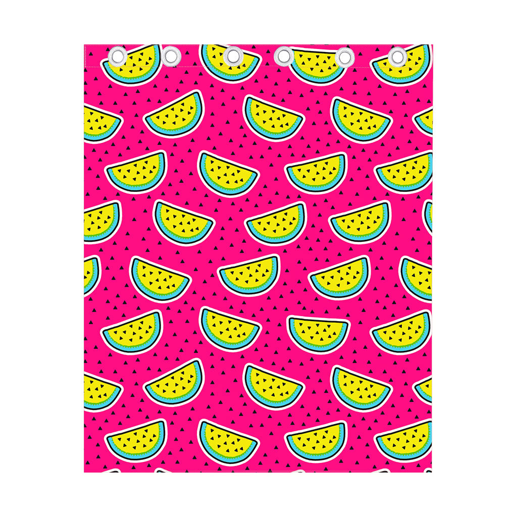 Purple Fancy Watermelon Pattern Print Curtain