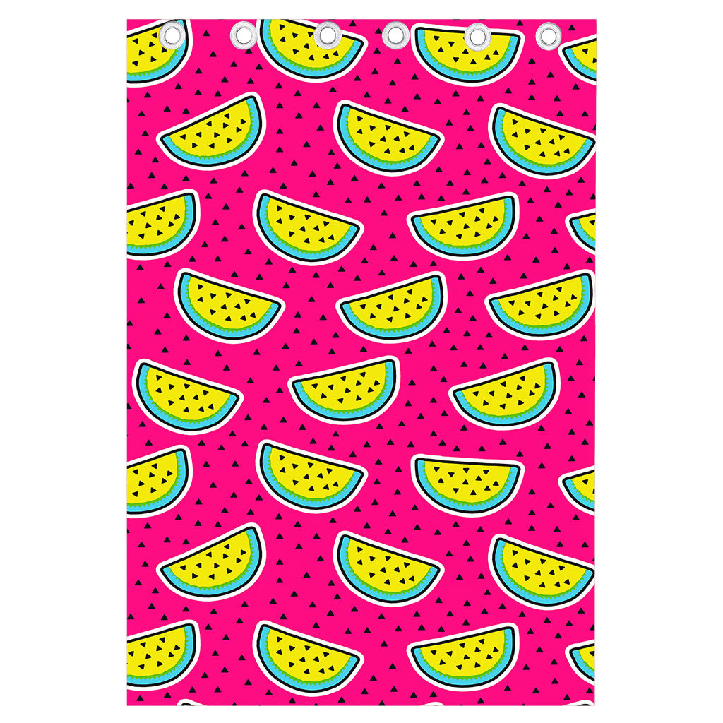 Purple Fancy Watermelon Pattern Print Curtain