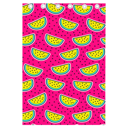 Purple Fancy Watermelon Pattern Print Curtain