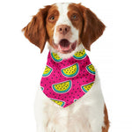 Purple Fancy Watermelon Pattern Print Dog Bandana