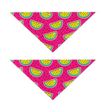 Purple Fancy Watermelon Pattern Print Dog Bandana