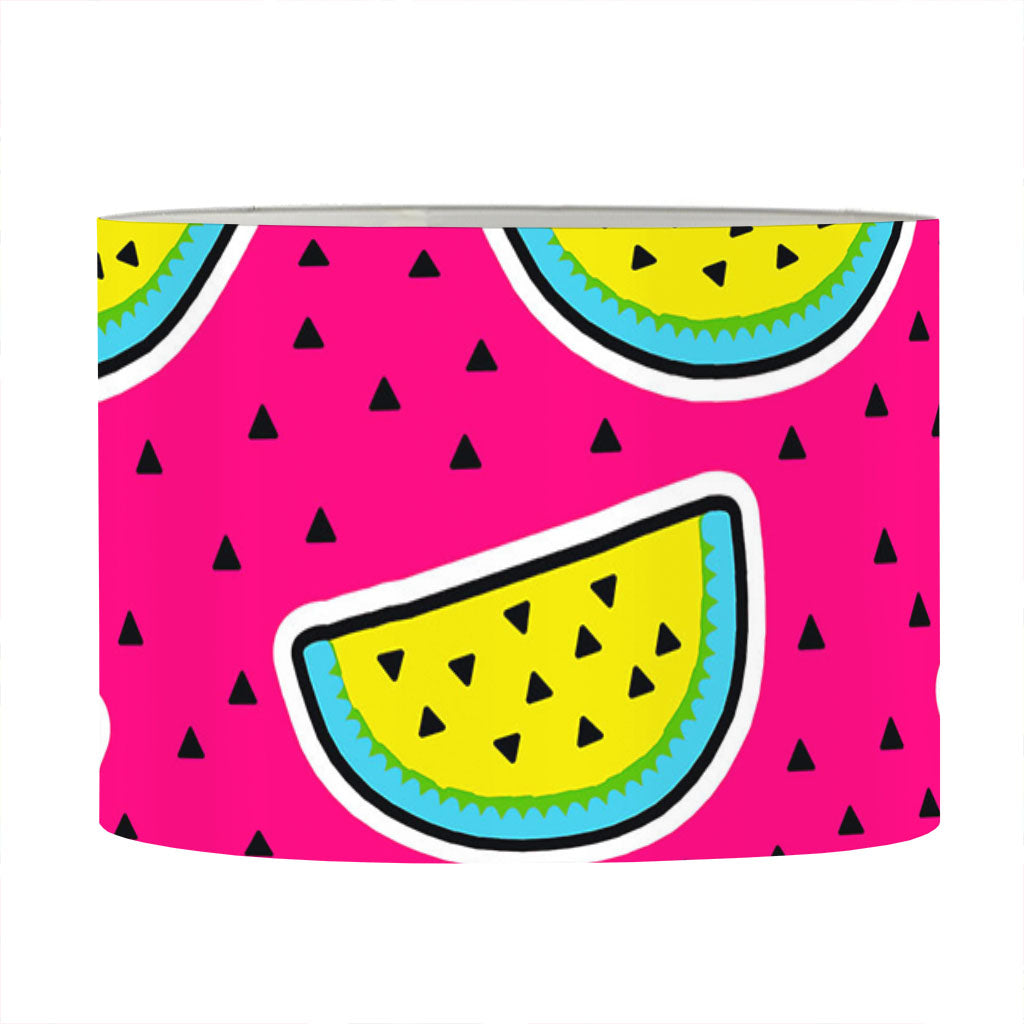 Purple Fancy Watermelon Pattern Print Drum Lamp Shade