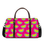 Purple Fancy Watermelon Pattern Print Duffle Bag