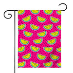 Purple Fancy Watermelon Pattern Print House Flag