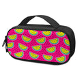 Purple Fancy Watermelon Pattern Print Portable Cooler Travel Case