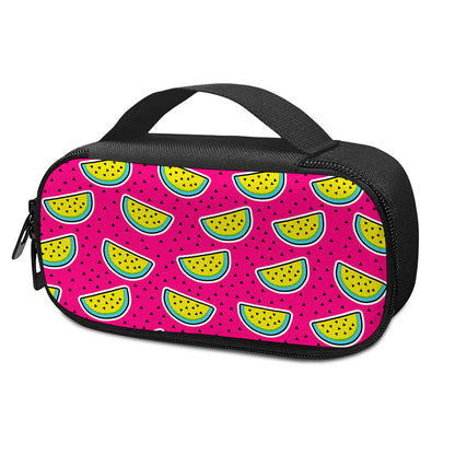 Purple Fancy Watermelon Pattern Print Insulin Cooler Travel Case
