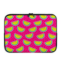 Purple Fancy Watermelon Pattern Print Laptop Sleeve
