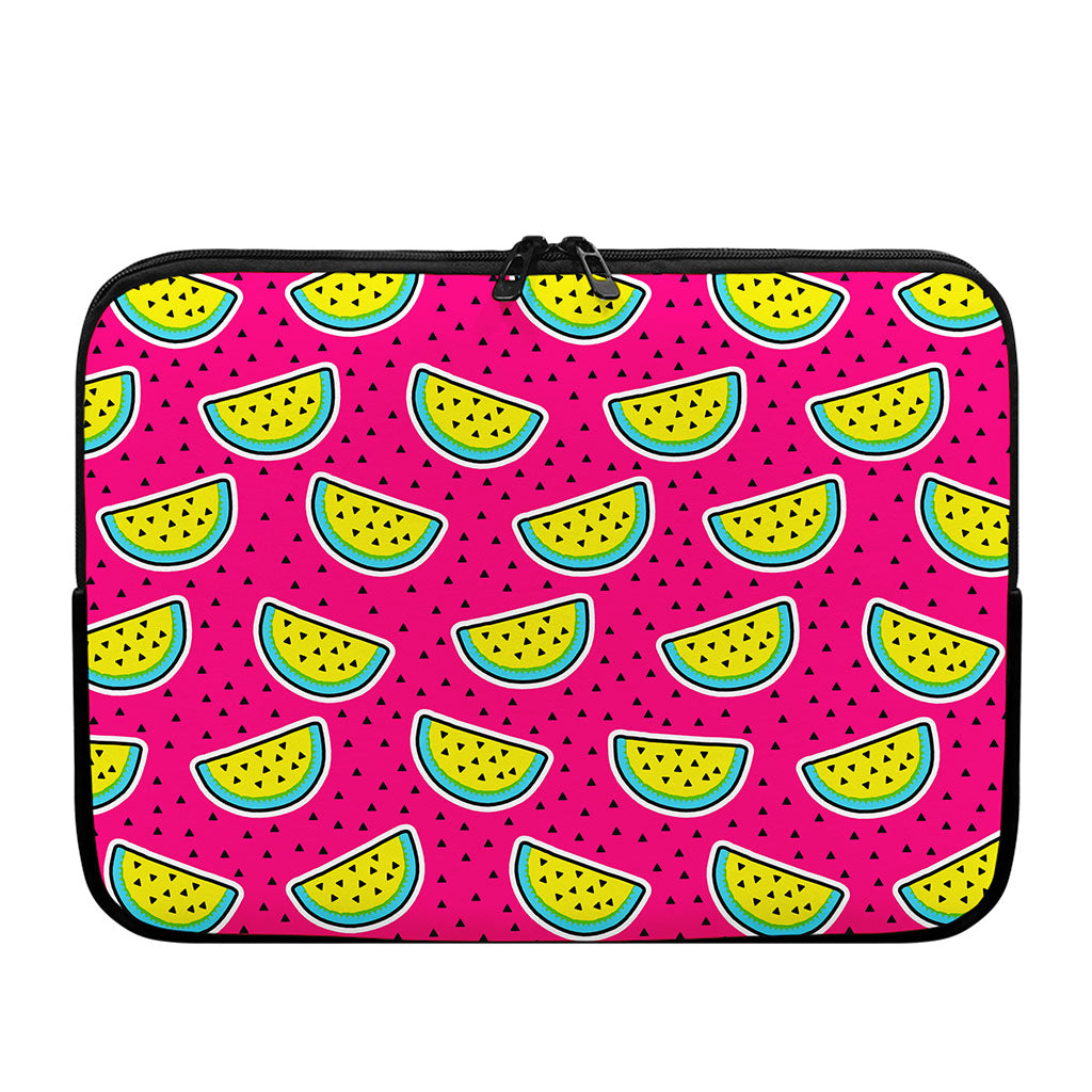 Purple Fancy Watermelon Pattern Print Laptop Sleeve