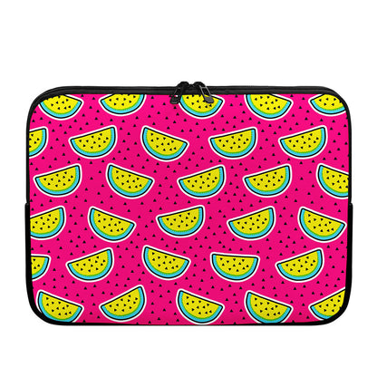Purple Fancy Watermelon Pattern Print Laptop Sleeve