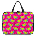Purple Fancy Watermelon Pattern Print Laptop Sleeve With Handle