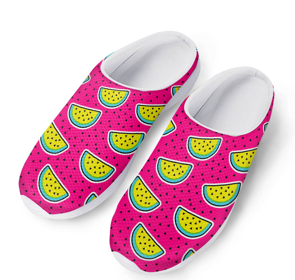 Purple Fancy Watermelon Pattern Print Mesh Casual Shoes