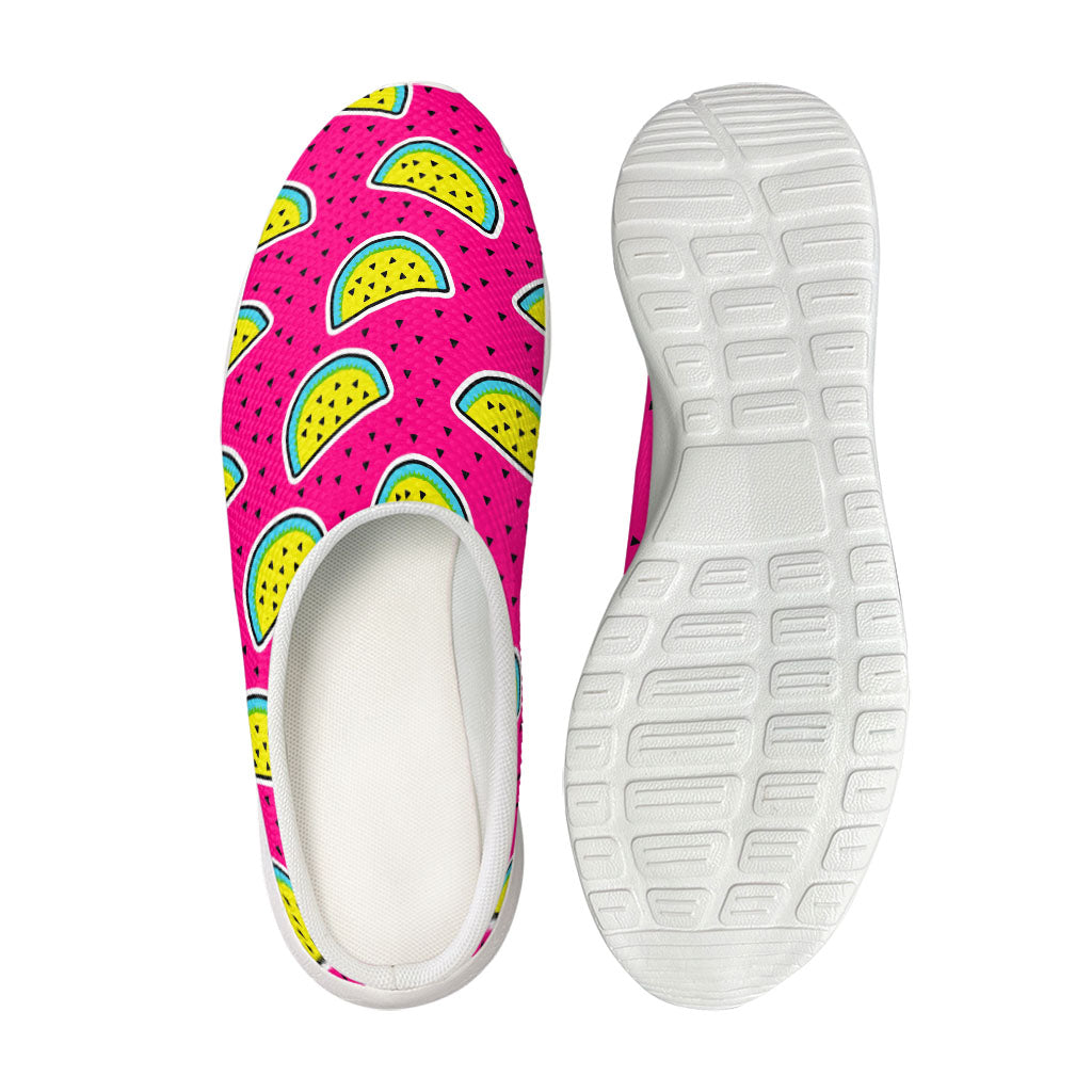 Purple Fancy Watermelon Pattern Print Mesh Casual Shoes
