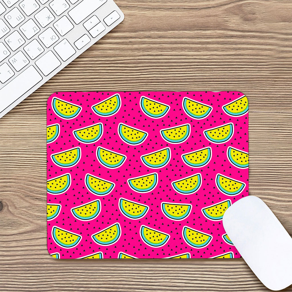 Purple Fancy Watermelon Pattern Print Mouse Pad