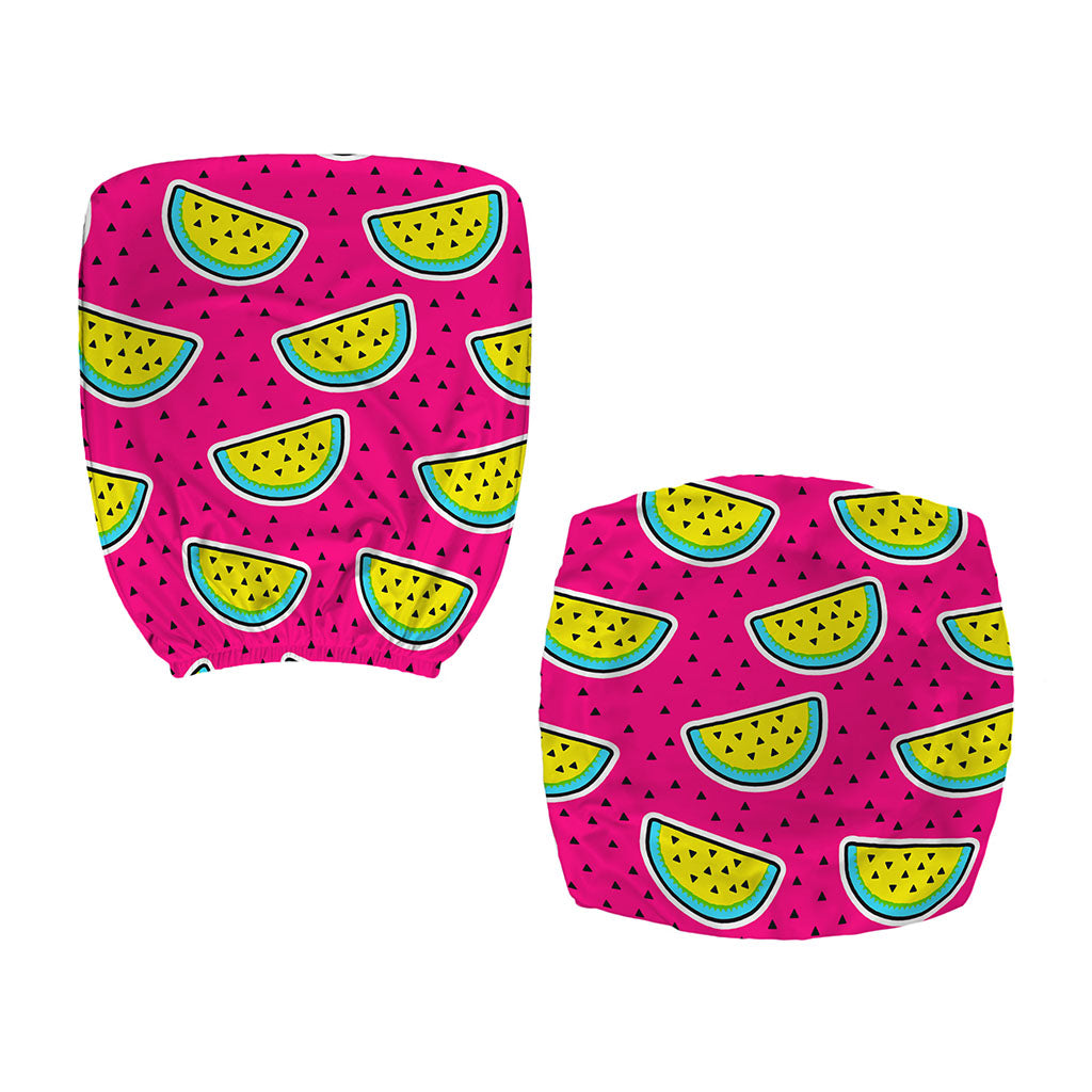 Purple Fancy Watermelon Pattern Print Office Chair Cover