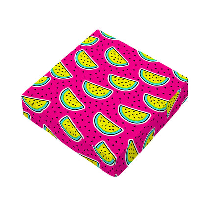 Purple Fancy Watermelon Pattern Print Outdoor Seat Cushion Cover