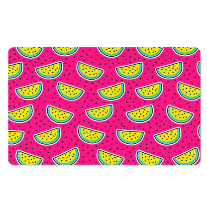 Purple Fancy Watermelon Pattern Print Polyester Doormat