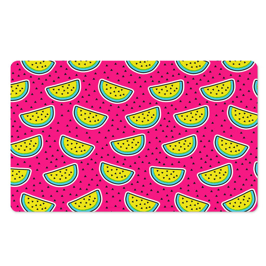 Purple Fancy Watermelon Pattern Print Polyester Doormat