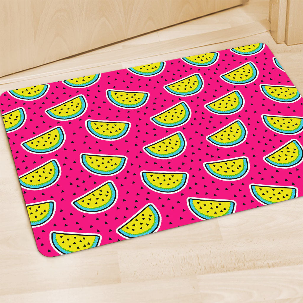 Purple Fancy Watermelon Pattern Print Polyester Doormat