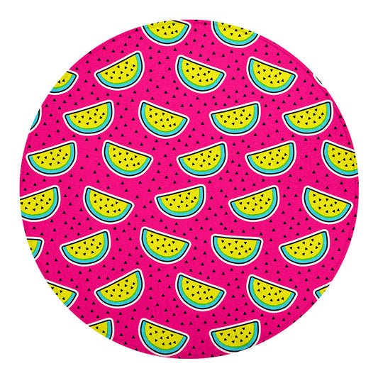 Purple Fancy Watermelon Pattern Print Round Blanket