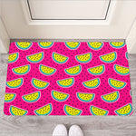 Purple Fancy Watermelon Pattern Print Rubber Doormat