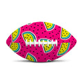Purple Fancy Watermelon Pattern Print Rugby Ball
