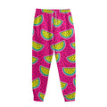 Purple Fancy Watermelon Pattern Print Sweatpants